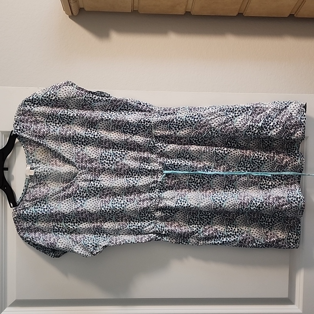 Nautical swim suit coverup